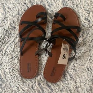 NWT Strappy Slip-On Sandals